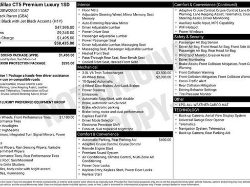 Used 2025 Cadillac CT5 Premium Luxury w/ Sun And Sound Package AWD/4WD image 2