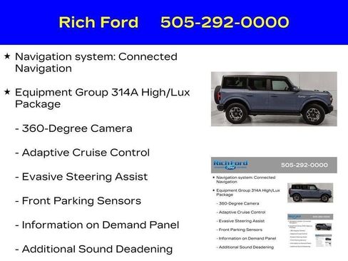 Certified 2024 Ford Bronco Outer Banks AWD/4WD image 16