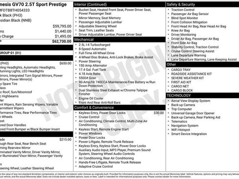 New 2026 Genesis GV70 2.5T Sport Prestige AWD/4WD image 3