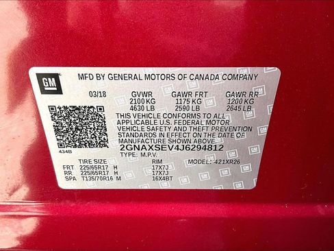 Used 2018 Chevrolet Equinox LT AWD/4WD image 33