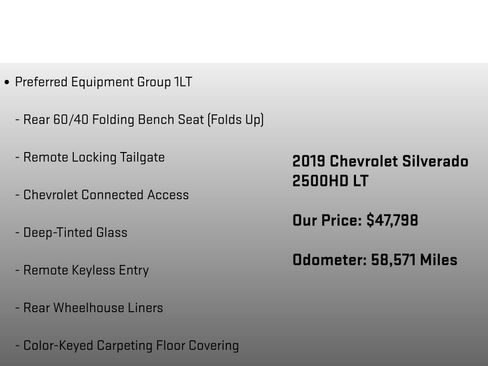 Used 2019 Chevrolet Silverado 2500 LT w/ Snow Plow Prep Package AWD/4WD image 6