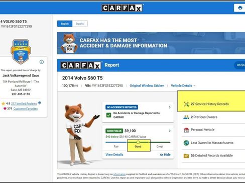 Used 2014 Volvo S60 T5 image 11