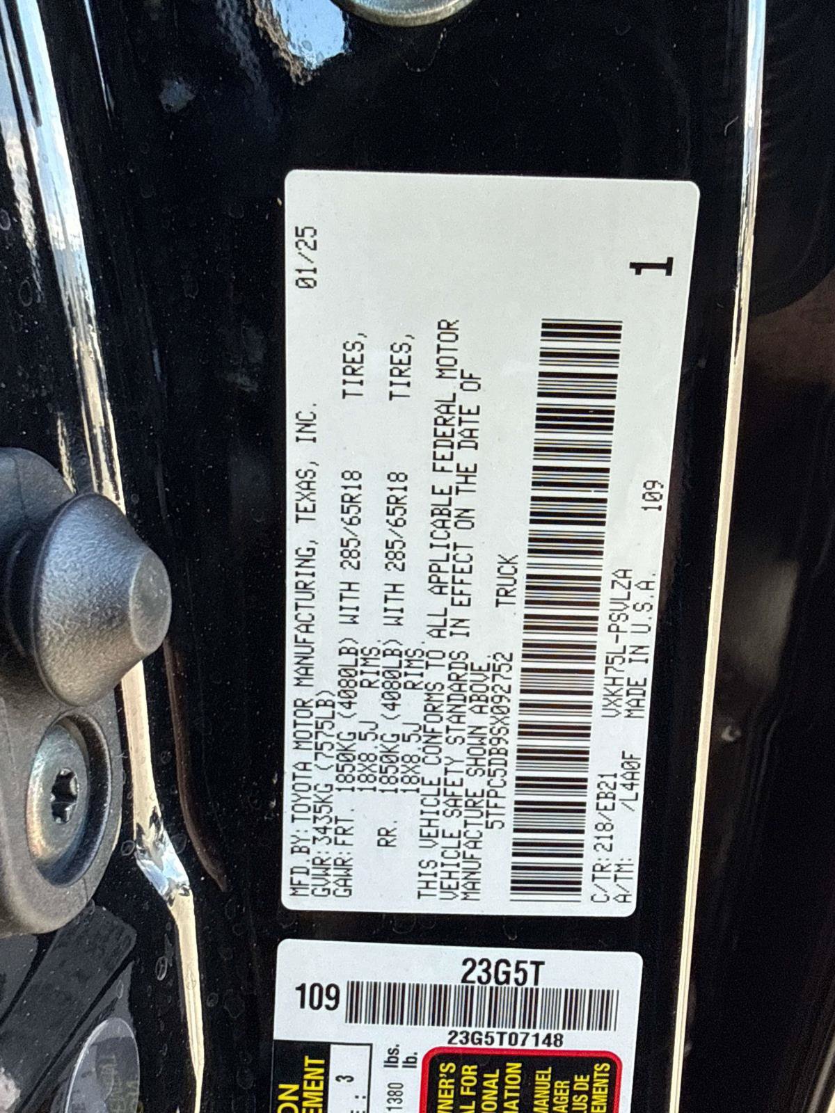 Used 2025 Toyota Tundra TRD Pro w/ TRD Performance Package (TMS) AWD/4WD image 28