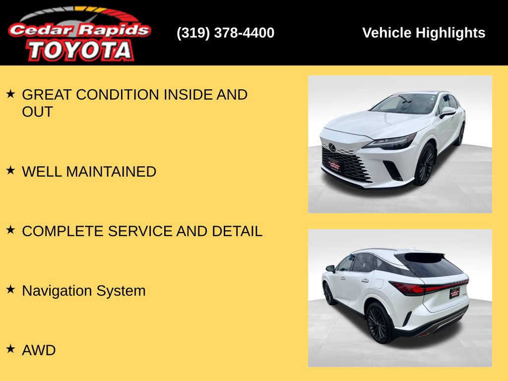 Used 2025 Lexus RX 350 Premium w/ Convenience Package AWD/4WD image 8