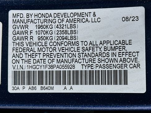 Used 2023 Honda Accord EX image 12