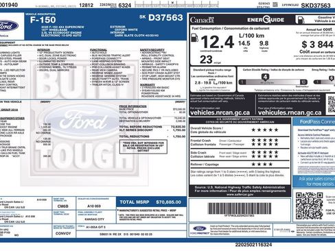 Certified 2025 Ford F150 XLT w/ Equipment Group 301A Standard AWD/4WD image 38