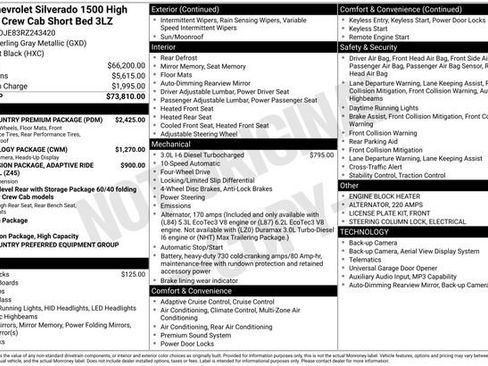 Certified 2024 Chevrolet Silverado 1500 High Country w/ High Country Premium Package AWD/4WD image 16