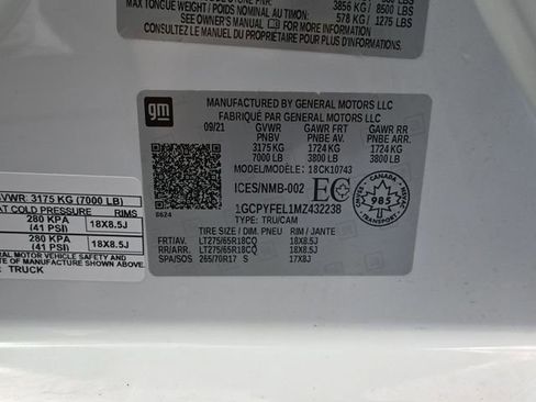 Used 2021 Chevrolet Silverado 1500 LT Trail Boss w/ Bed Protection Package image 55