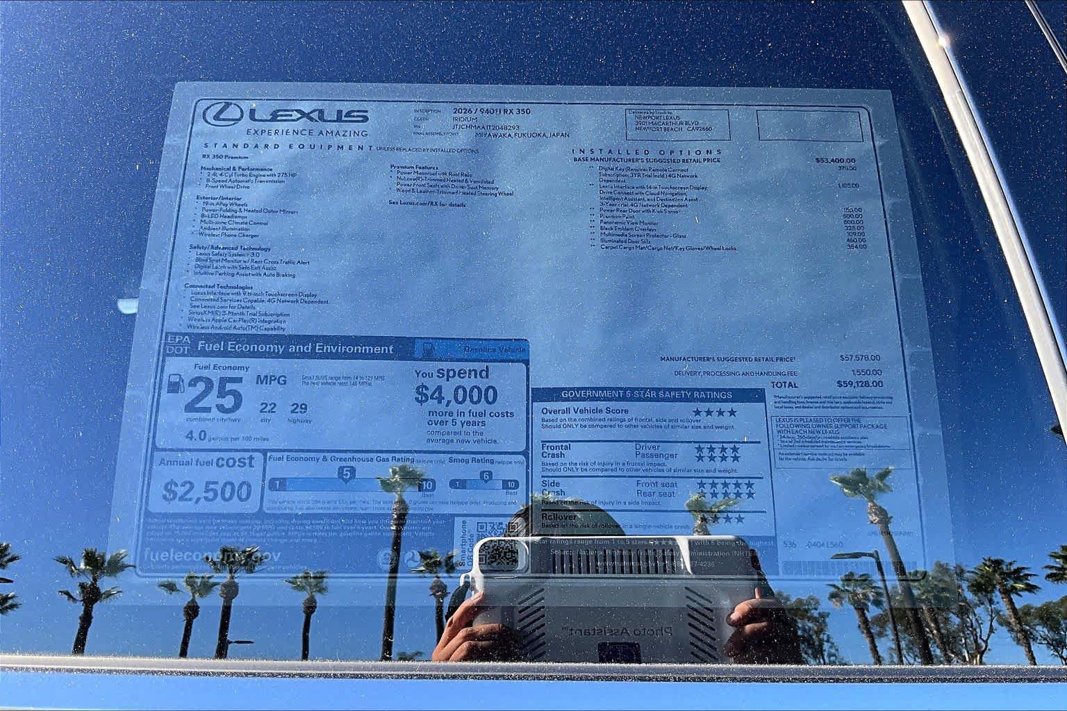 New 2026 Lexus RX 350 Premium w/ Accessory Package (Z1) FWD image 22