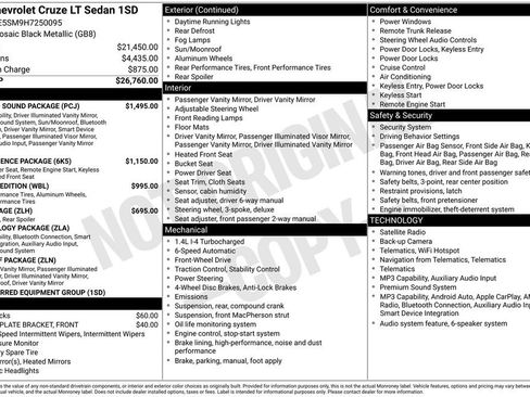 Used 2017 Chevrolet Cruze LT w/ Sun And Sound Package FWD image 4