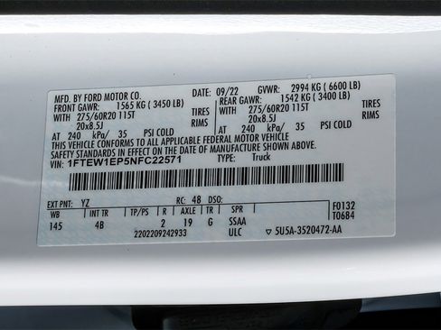 Used 2022 Ford F150 XLT w/ Equipment Group 302A High image 62