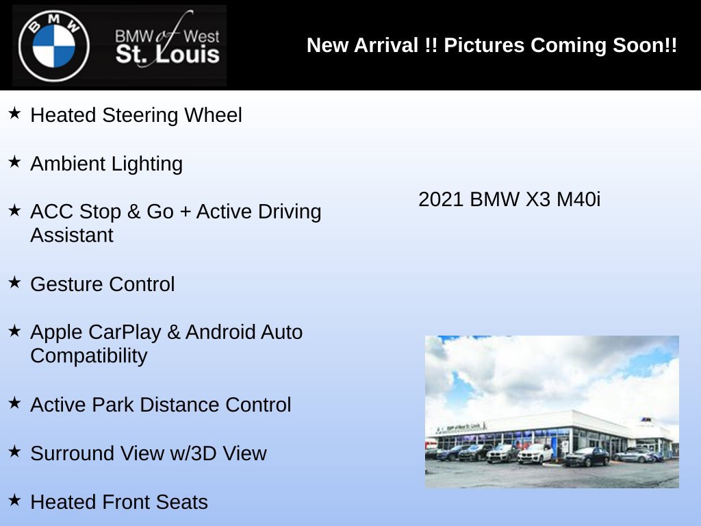 Used 2021 BMW X3 M40i w/ Executive Package AWD/4WD image 4