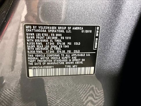 Used 2018 Volkswagen Atlas SE w/ R-Line Package FWD image 35