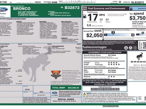 Certified 2022 Ford Bronco Badlands image 32