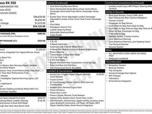 Used 2021 Lexus RX 350 AWD w/ Premium Package image 11