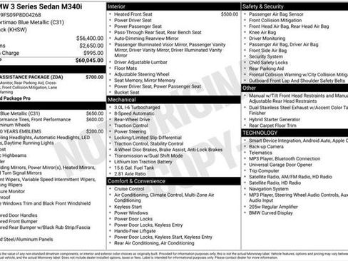 Used 2023 BMW M340i w/ Driving Assistance Package RWD image 2