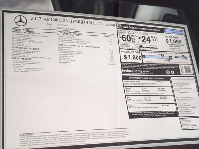 New 2027 Mercedes-Benz E 53 AMG e 4MATIC Sedan image 17