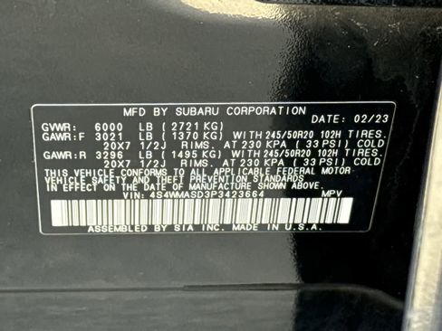 Certified 2023 Subaru Ascent Limited image 34