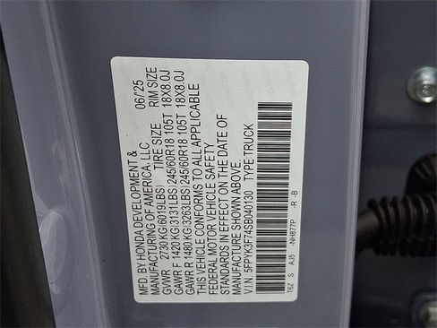 Certified 2025 Honda Ridgeline TrailSport+ image 30