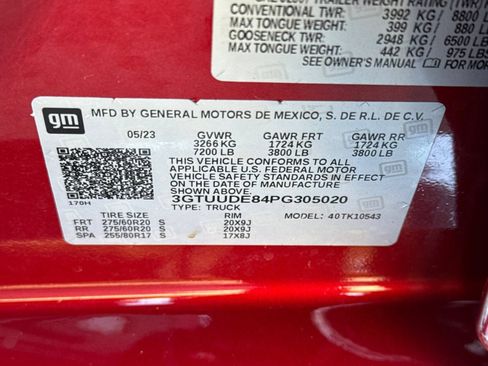 Used 2023 GMC Sierra 1500 SLT w/ SLT Premium Plus Package AWD/4WD image 59
