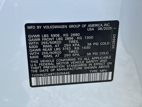 New 2026 Volkswagen Atlas SE image 31