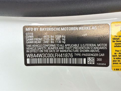 Used 2020 BMW 430i Coupe w/ M Sport Package RWD image 19