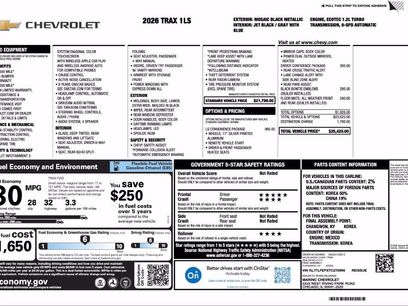New 2026 Chevrolet Trax LS w/ LS Convenience Package