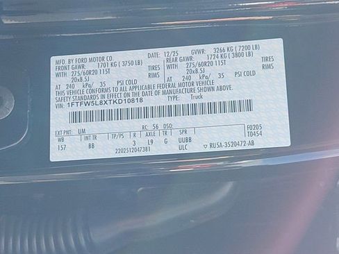 New 2026 Ford F150 Lariat w/ Equipment Group 501A Mid image 12