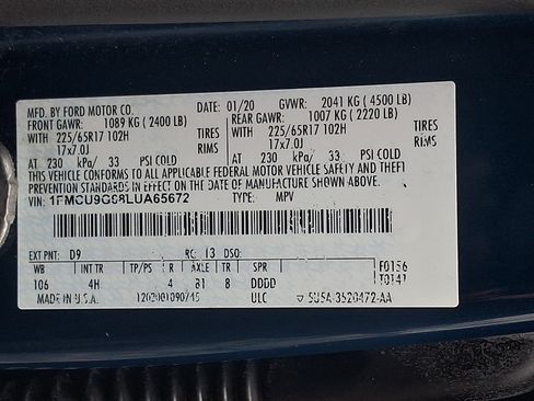 Used 2020 Ford Escape SE AWD/4WD image 25