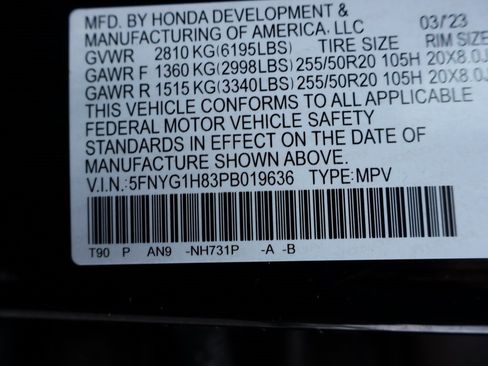 Certified 2023 Honda Pilot Black Edition image 35