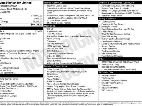 Used 2021 Toyota Highlander Limited FWD image 3