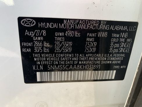 Used 2019 Hyundai Santa Fe Limited w/ Cargo Package image 32