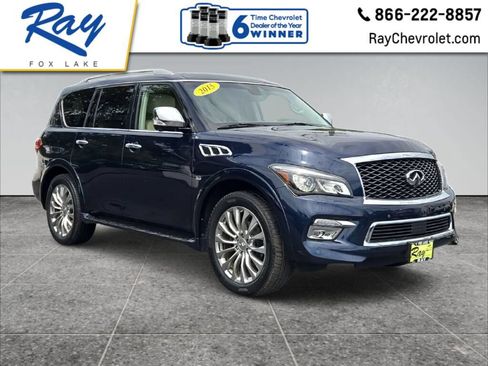 Used 2015 INFINITI QX80 4WD w/ Deluxe Technology Package image 1
