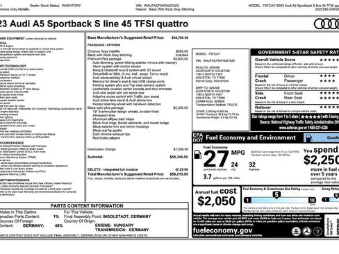 Certified 2023 Audi A5 2.0T Premium Plus w/ Premium Plus AWD/4WD image 3