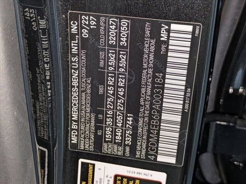 Certified 2023 Mercedes-Benz EQS 580 4MATIC SUV image 25