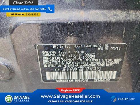 Used 2014 Subaru Impreza 2.0i Limited AWD/4WD image 16