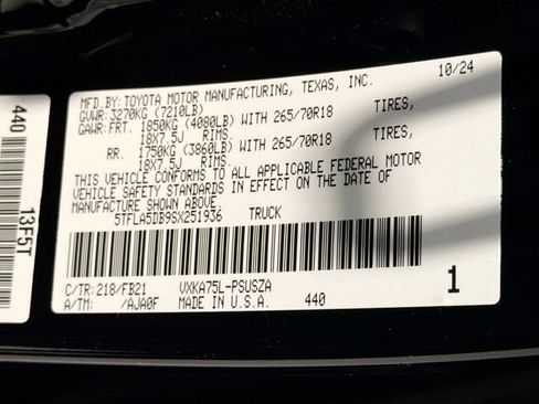 Used 2025 Toyota Tundra SR5 w/ TRD Off-Road Package AWD/4WD image 25
