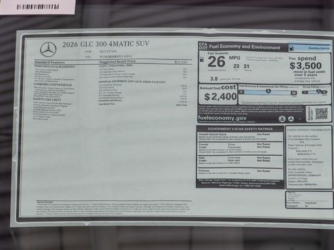 New 2026 Mercedes-Benz GLC 300 4MATIC image 35