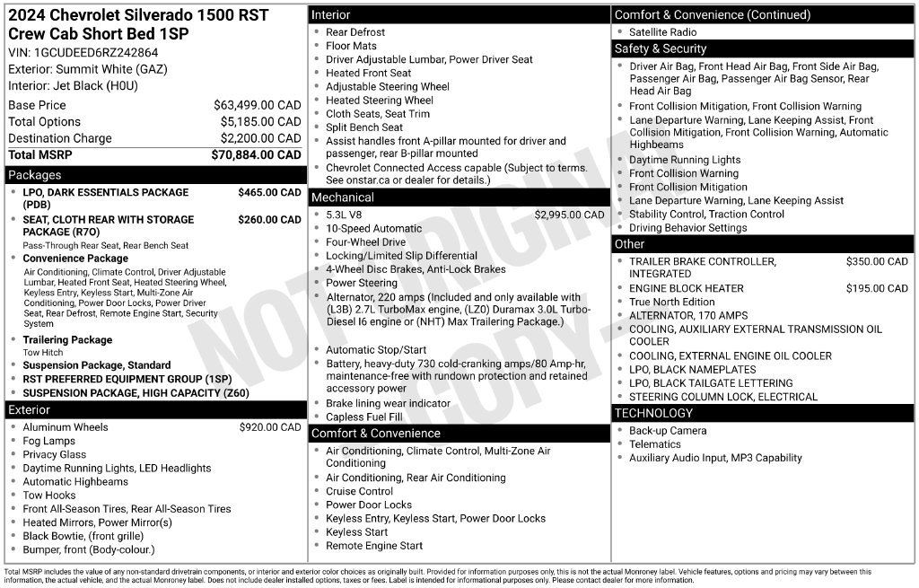 Used 2024 Chevrolet Silverado 1500 RST w/ LPO, Dark Essentials Package AWD/4WD image 25