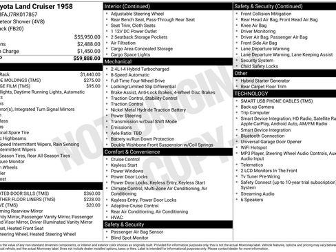 Used 2024 Toyota Land Cruiser 1958 AWD/4WD image 2
