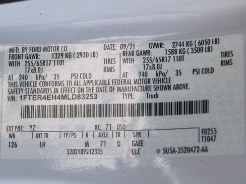 Used 2021 Ford Ranger XLT w/ Equipment Group 301A Mid image 41