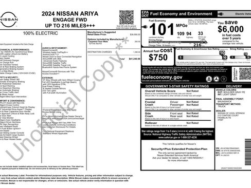 Used 2024 Nissan Ariya Engage image 53