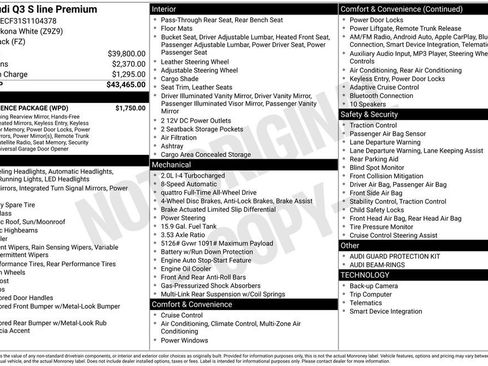 Certified 2025 Audi Q3 2.0T Premium w/ Convenience Package image 18