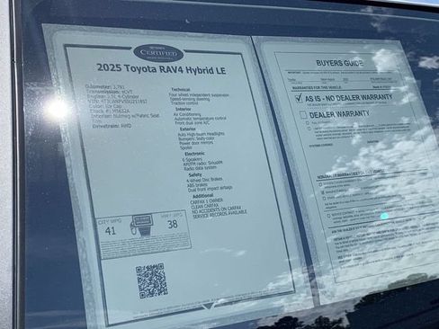 Certified 2025 Toyota RAV4 LE AWD/4WD image 36