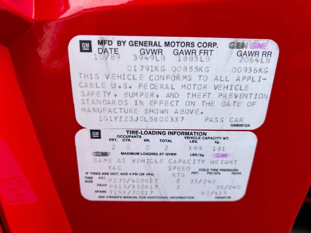 Used 1990 Chevrolet Corvette ZR-1 RWD image 27