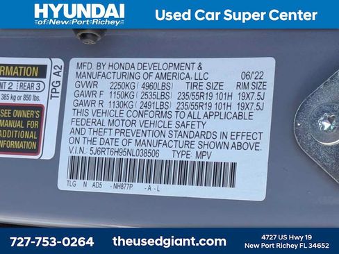 Used 2022 Honda CR-V Touring image 42