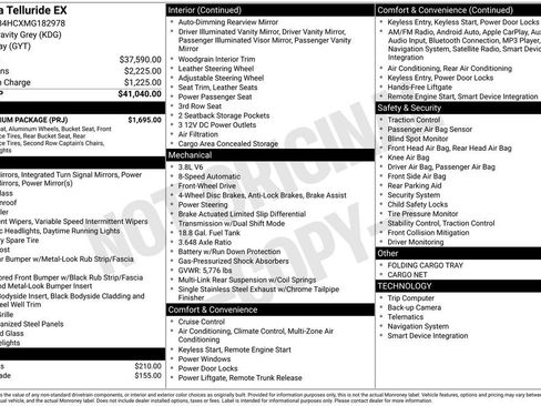 Used 2021 Kia Telluride EX w/ EX Premium Package image 7