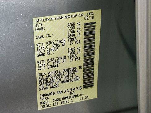 Used 2010 Nissan Titan SE w/ SE Value Truck Pkg image 30