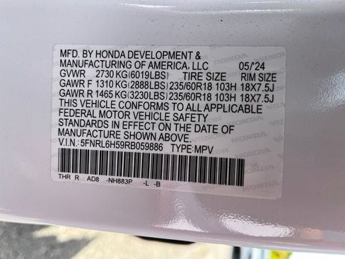 Used 2024 Honda Odyssey EX image 13