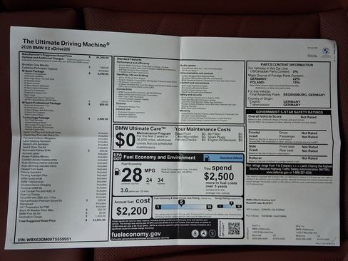 New 2026 BMW X2 xDrive28i w/ Technology Package image 31